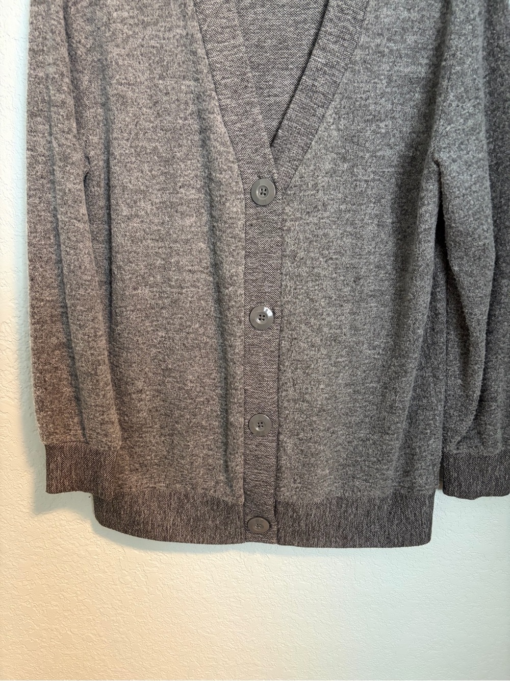Z Supply Dark Gray Button V-Neck Cardigan - Picture 7 of 7
